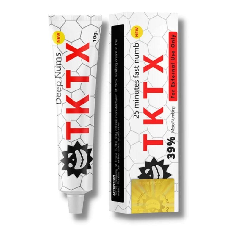 TKTX White 39% Tattoo Numbing Cream